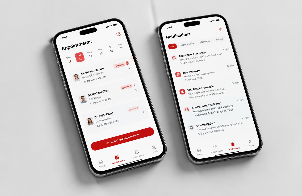 Appointments Mobile App concept visual