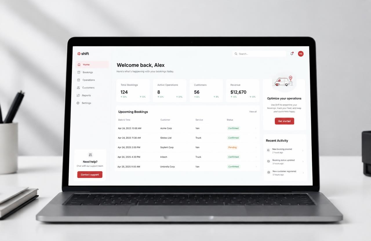 Operations & Booking Portal concept visual